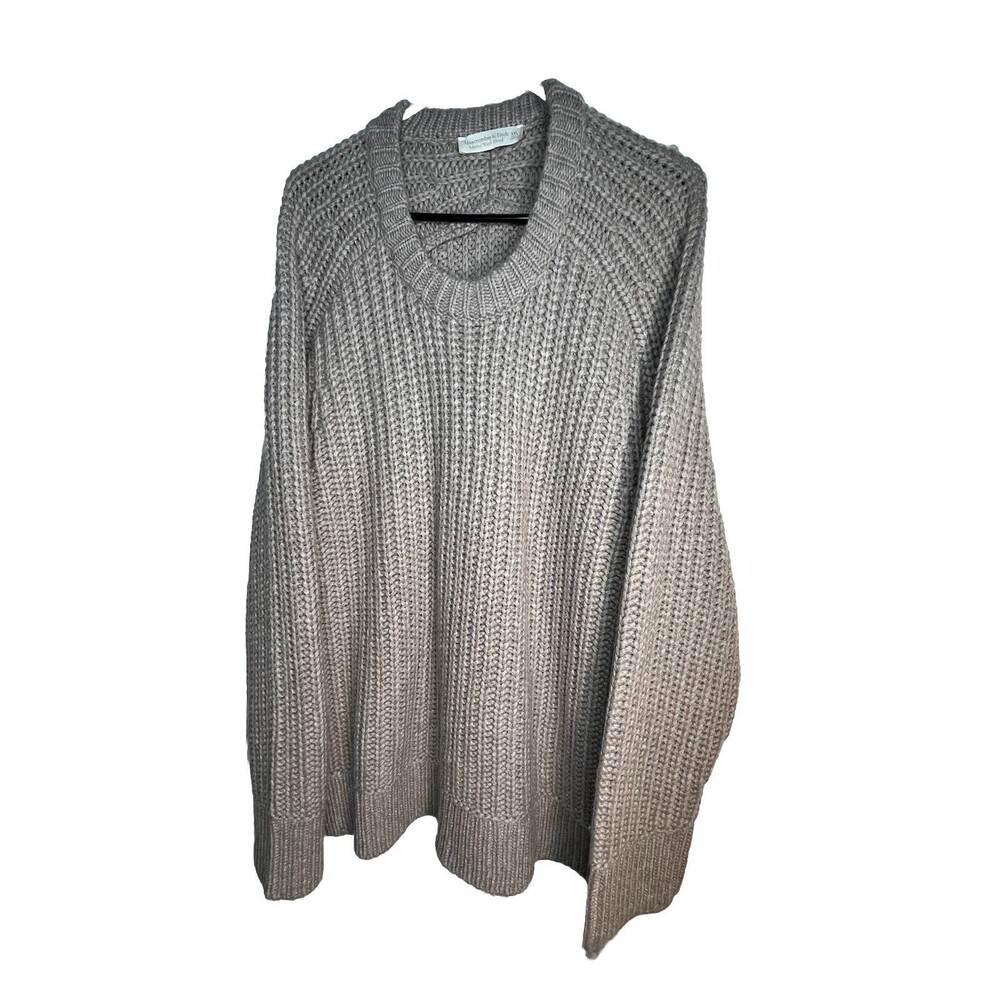 Abercrombie & Fitch Men’s Merino Wool Grey Sweater Size Xxl